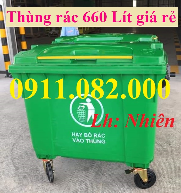  Hạ giá thùng rác 120 lít, 240 lít, 660 lít giá rẻ- thùng rác nhựa dày- lh 0911082000