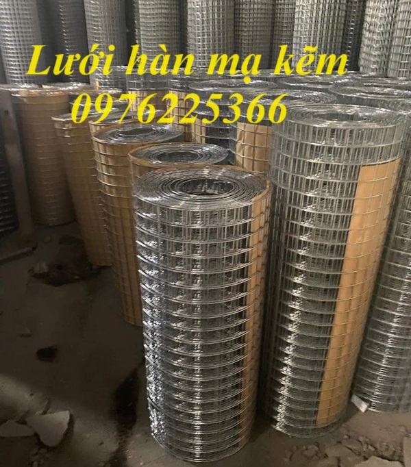 Lưới hàn mạ kẽm ô 50x50 sợi dày 3mm