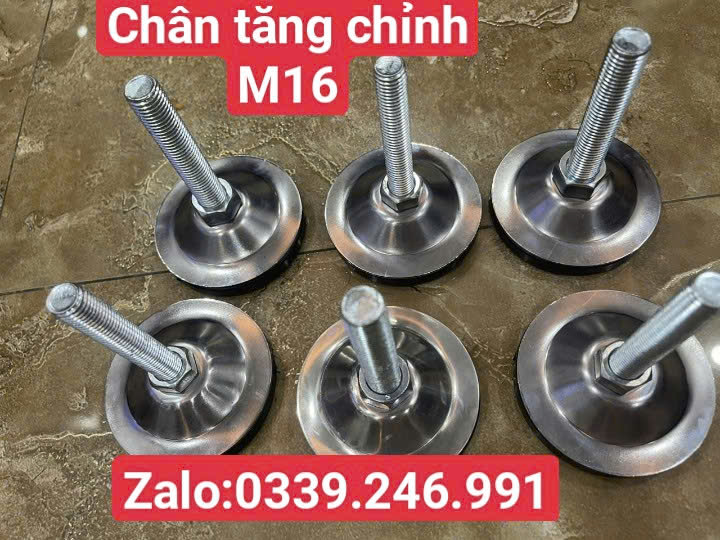 Nơi bán chân tăng chỉnh chiều cao inox M16 giá tốt