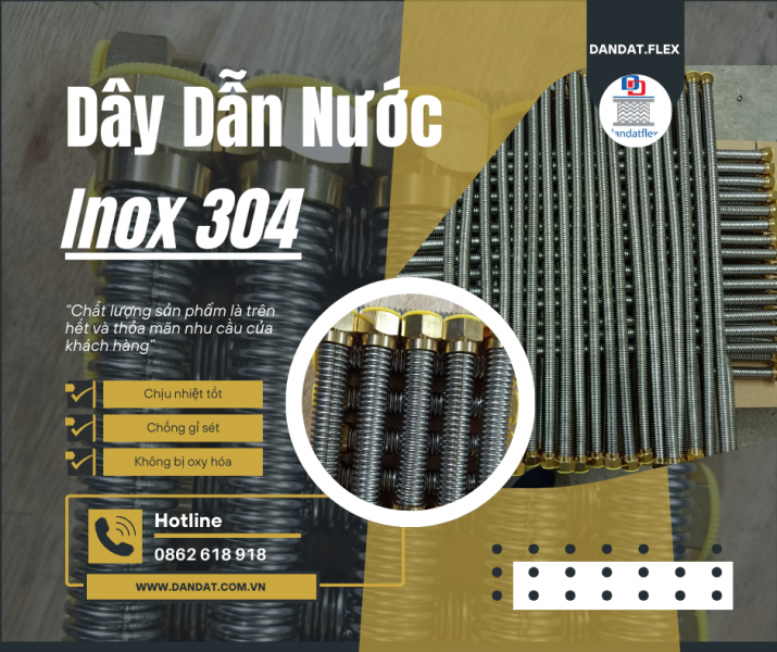 Chuyên nhận gia công Day dan nuoc inox | Dây dẫn nước chịu nhiệt | Dây cấp nước mềm inox