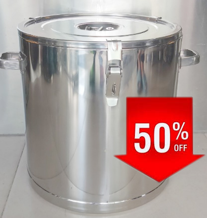 Thùng cách nhiệt inox 3 lớp đựng cơm canh nóng lạnh 