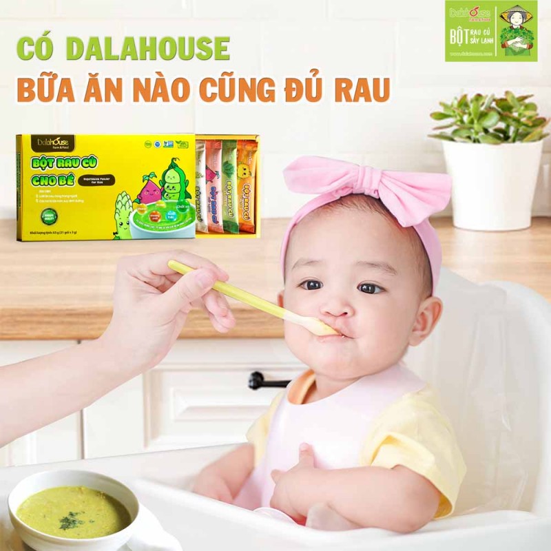 Bột Rau Củ Cho Bé Ăn Dặm - Giải Pháp Giúp Bé Yêu Hấp Thụ Dinh Dưỡng Tốt Hơn