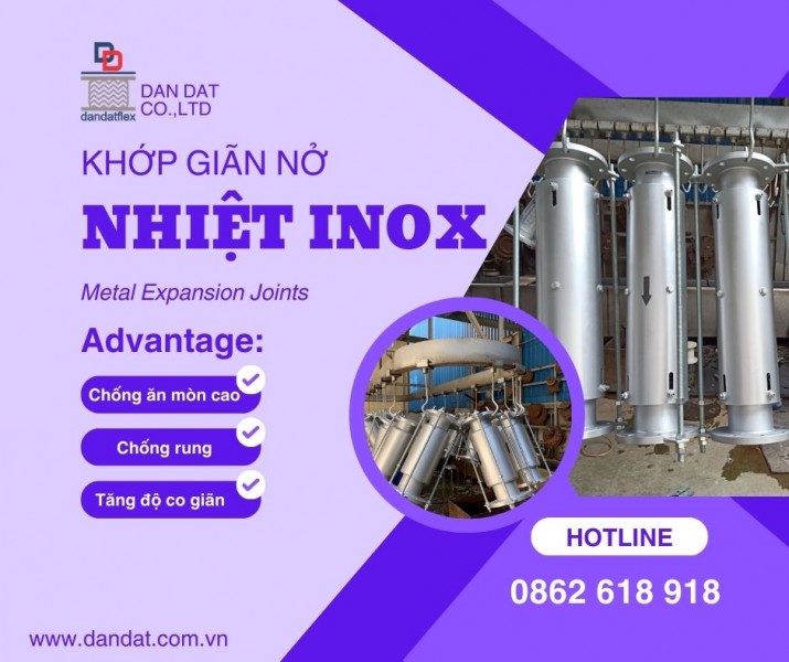 Khớp giãn nở nhiệt inox| Khớp nối giãn nở mặt bích| Ống bù trừ giãn nở - Giá Tốt