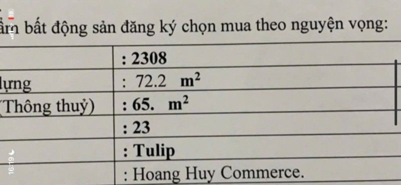 Bán 2 Căn Chung Cư Chính Chủ Tại Hoang Huy Commerce Đường Võ Nguyên Giáp quận Lê Chân.