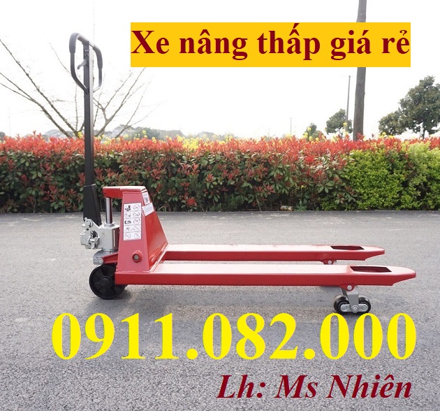  Cung cấp xe nâng tay thấp giá rẻ- xe nâng tay 3 tấn càng rộng- lh 0911082000