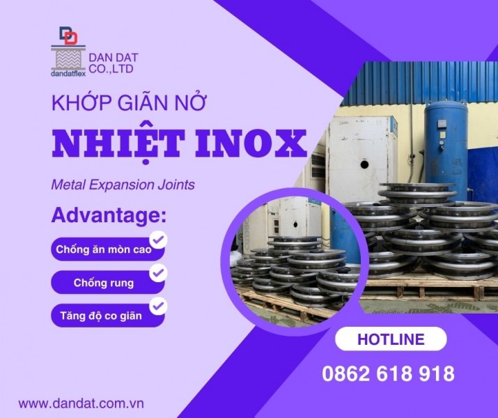 Khớp Nối Giãn Nở Mặt Bích - Khớp Nối Giãn Nở Nhiệt Inox - Khớp Giãn Nở Kim Loại