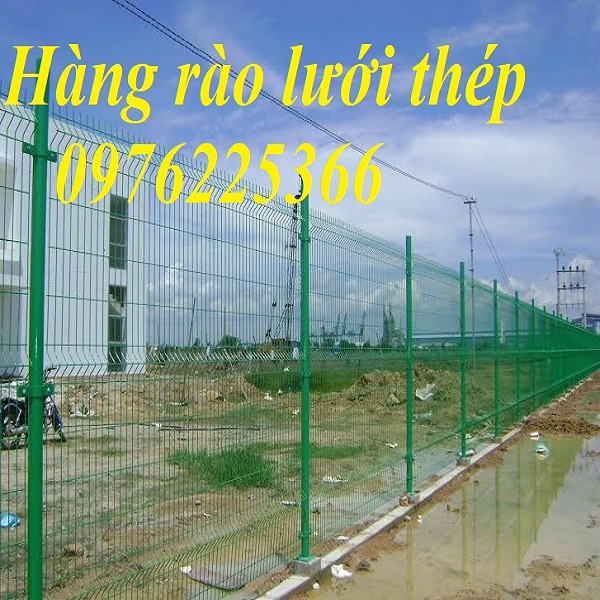 Thi công hàng rào khu công nghiệp, hàng rào lưới thép hàn