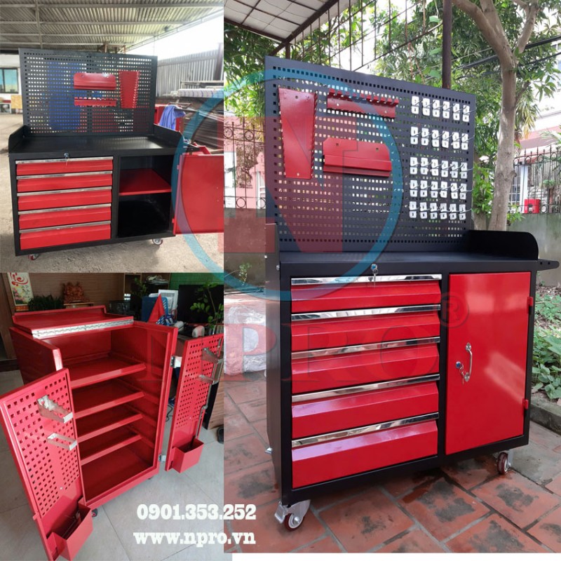 Tủ dụng cụ 2 cánh 4 khay 