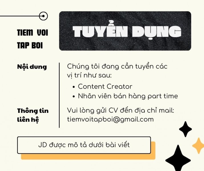 TUYỂN DỤNG