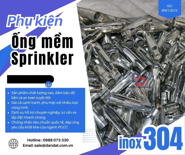 Ống mềm chữa cháy, ống nối mềm cứu hỏa, ống nối đầu phun sprinkler - chữa cháy tự động