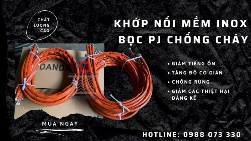 Khớp Nối Mềm Inox Loại Mặt Bích - Khớp Nối Mềm Giảm Rung - Khớp Chống Rung Máy Bơm 