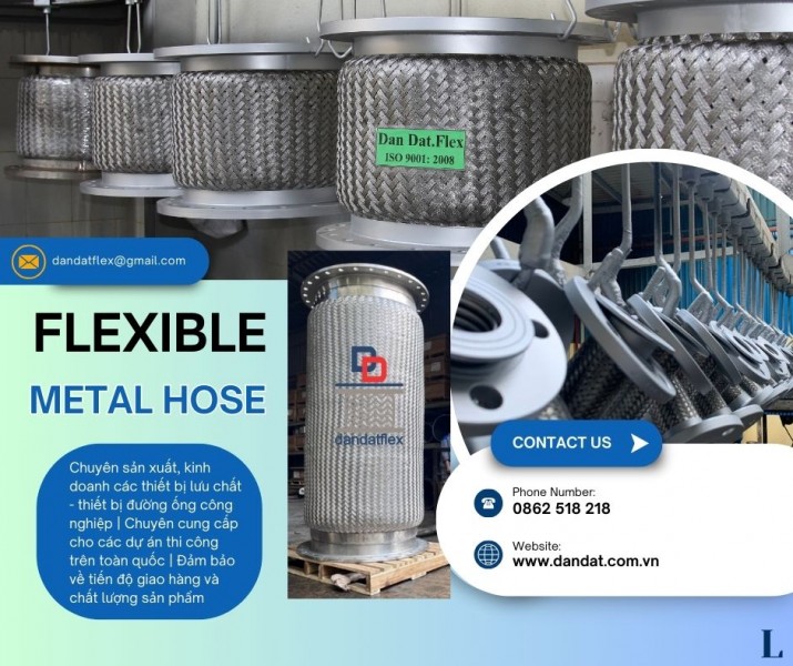 Khớp nối chống rung, Khớp nối mềm inox mặt bích, Khớp nối mềm chống rung mặt bích