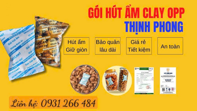 Gói hút ẩm Clay Opp