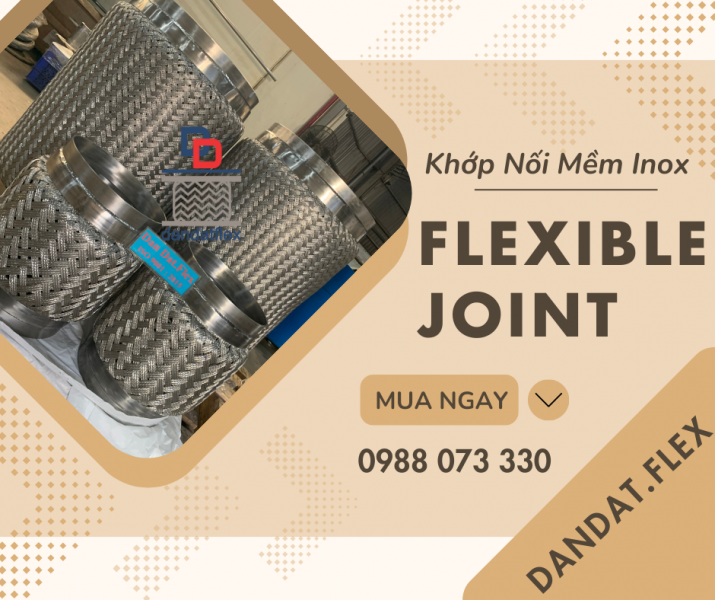 Khớp Nối Mềm Inox Chống Rung - Khớp Nối Mềm Cho Máy Phát Điện - Khớp Chống Rung Máy Bơm