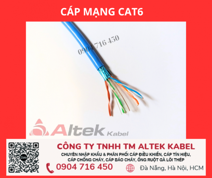 Cáp mạng Cat6 Altek Kabel Đà Nẵng, Sài Gòn, Hà Nội