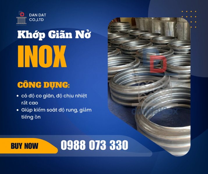 Khớp nối giãn nở inox pasty - Khớp nối giãn nở chịu nhiệt - Khớp nối giãn nở máy phát điện