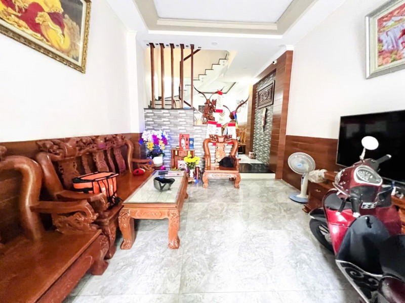 VIP NGUYỄN CỬU ĐÀM TÂN PHÚ - 52M2 -  4 TẦNG BTCT MỚI ĐẸP - ĐƯỜNG 15M XE HƠI
