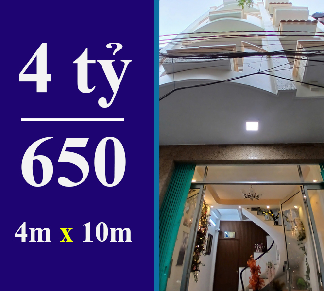 BÁN NHÀ 4 TẦNG, 6 PN, 6WC, 40M2, TÂN QUY, QUẬN 7 - DƯỚI 5 TỶ - SỔ HỒNG CHÍNH CHỦ