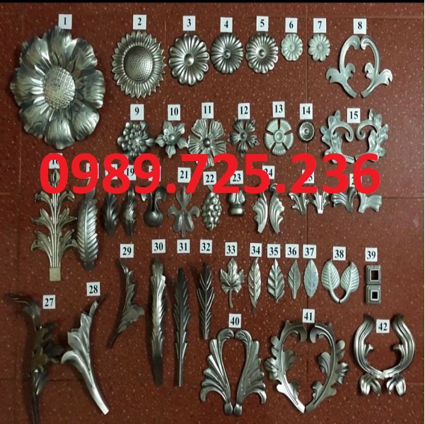 Giá phụ kiện hoa sắt cửa sổ hiện nay