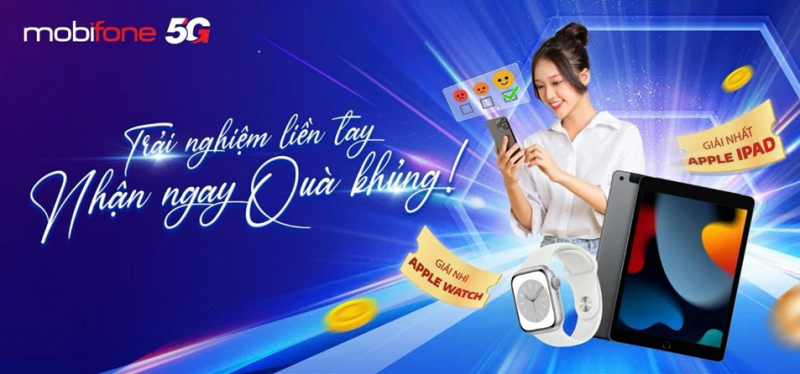 Tham Gia Khảo Sát Cùng MobiFone - Rinh Ngay iPad, Apple Watch Về Tay