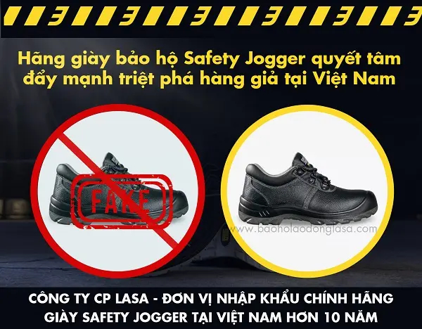 Cách phân biệt giày bảo hộ Jogger thật - giả