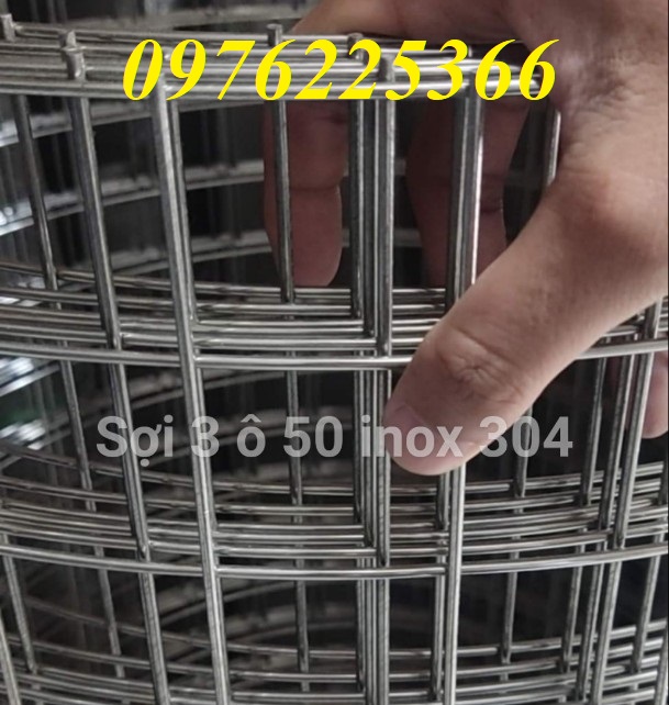 Lưới inox 304 hàn ô 5m x 5cm 