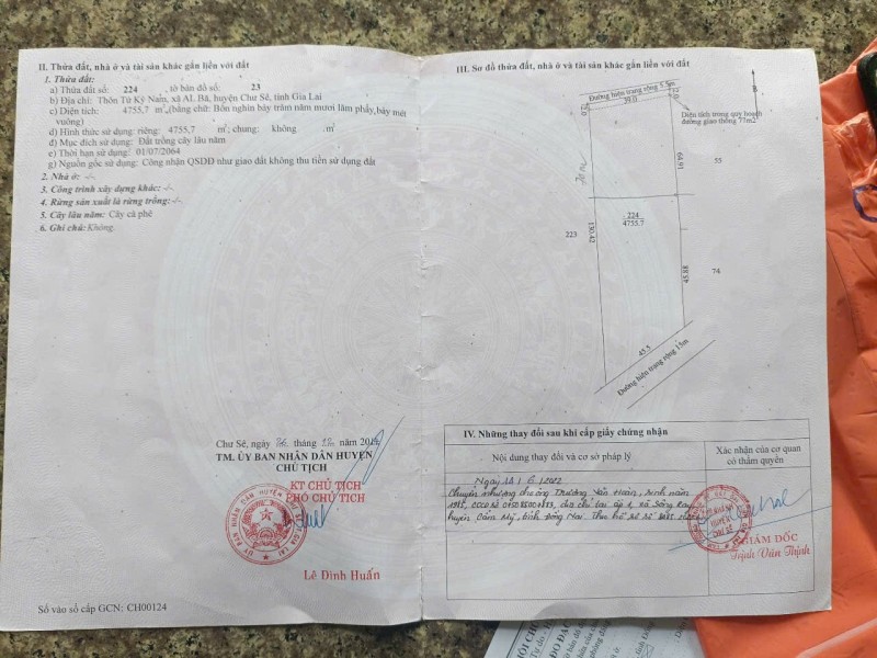 ĐẤT ĐẸP  GIÁ TỐT - CẦN BÁN NHANH LÔ ĐẤT MẶT TIỀN TẠI Xã AIBa, huyện Chư Sê, tỉnh Gia Lai