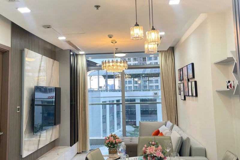 Vinhomes Central Park  Căn hộ 2PN đầy đủ nội thất với tiện nghi hiện đại và vị trí đắc địa với ID
