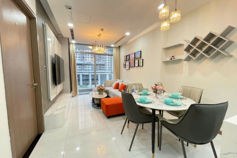 Vinhomes Central Park  Căn hộ 2PN đầy đủ nội thất với tiện nghi hiện đại và vị trí đắc địa với ID