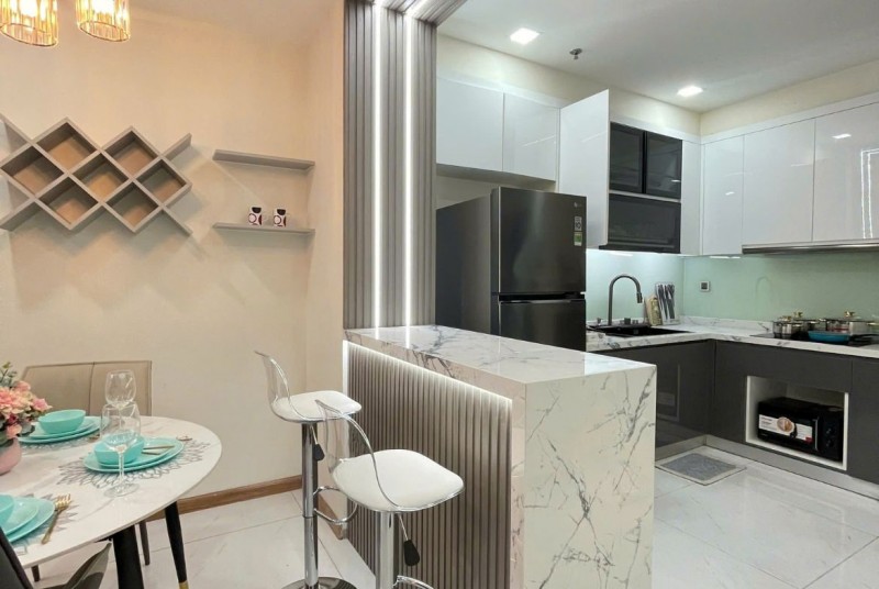 Vinhomes Central Park  Căn hộ 2PN đầy đủ nội thất với tiện nghi hiện đại và vị trí đắc địa với ID