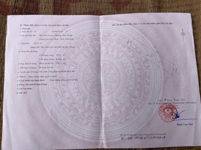 CHÍNH CHỦ CẦN BÁN LÔ ĐẤT TẠI VÂN GIANG- NINH PHONG - NINH BÌNH
