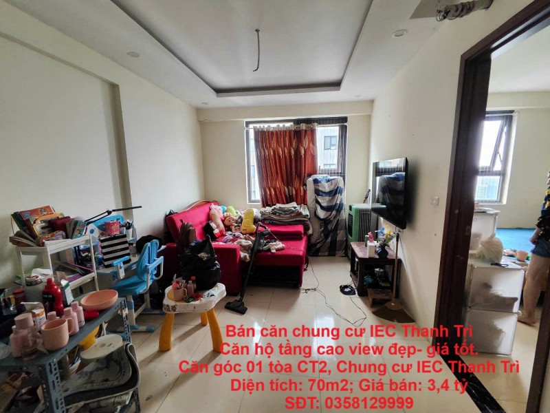 Bán căn chung cư IEC Thanh Trì Căn hộ tầng cao view đẹp- giá tốt.