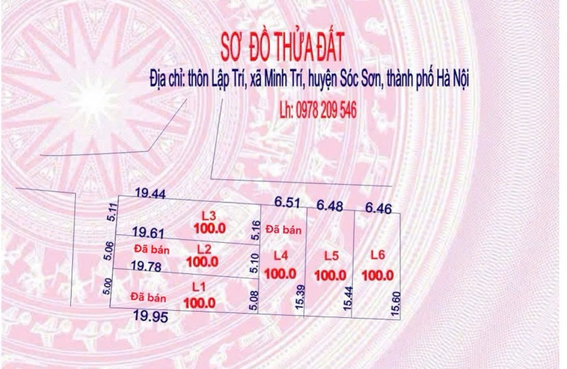 ĐẤT ĐẸP - GIÁ TỐT - Vị Trí Đắc Địa Tại Lập Trí, Minh Trí, Sóc Sơn, Hà Nội