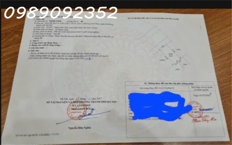 Chính chủ bán lô đất Vạn Phúc mặt tiền 4,58m vỉ hè 2m vị trí đắc địa kinh doanh đa nghành