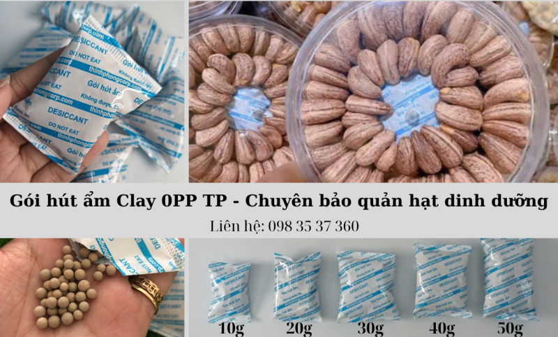 Túi hút ẩm Clay chuyên cho khô bò