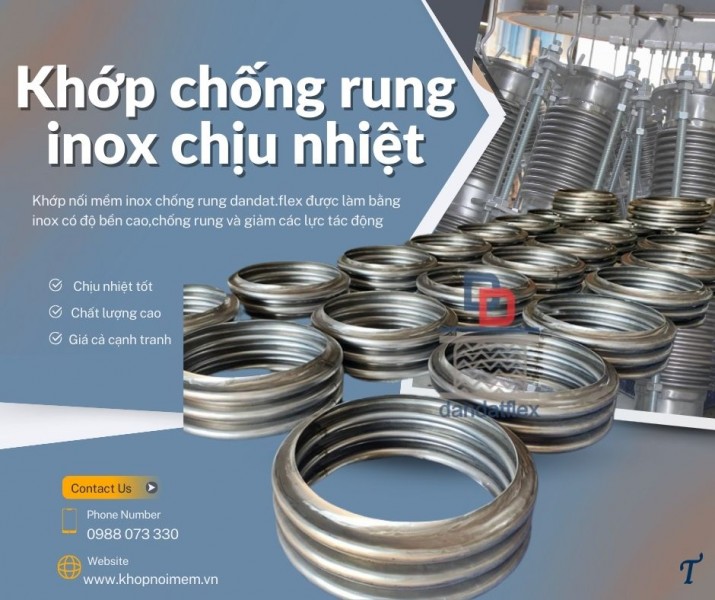 Khớp nối mềm nối bích chịu nhiệt, khớp nối mềm cho máy phát điện, khớp nối mềm cho hệ LPG