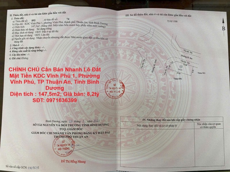 CHÍNH CHỦ Cần Bán Nhanh Lô Đất Mặt Tiền hiện có nhà cấp 4 chắc chắn đang cho thuê 10tr/1 tháng Vị