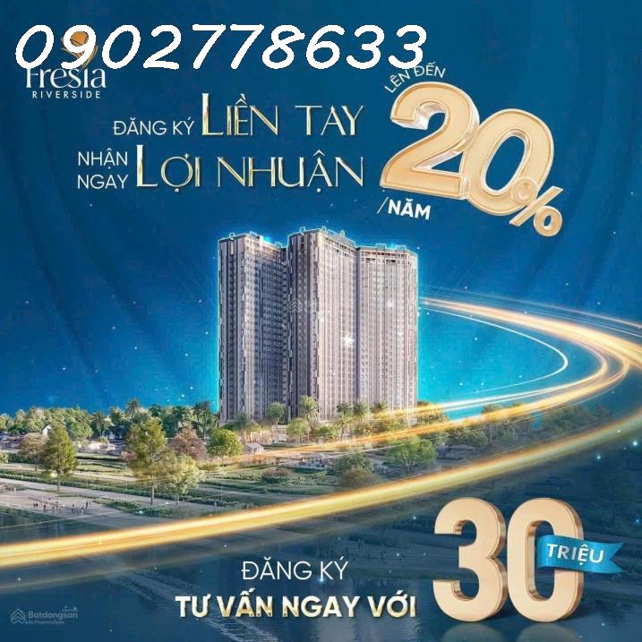 Cần bán gấp căn hộ cao cấp Fresia Riverside - Chỉ 400 triệu sở hữu ngay căn hộ cao cấp view sông