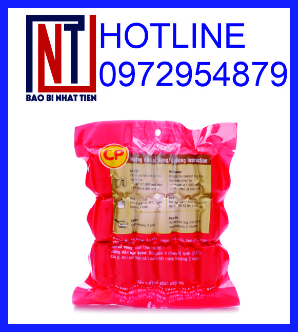 In túi PA/PE đựng xúc xích rẻ đẹp chất lượng 