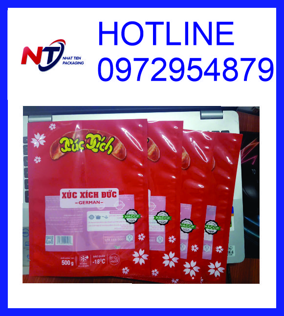 In túi PA/PE đựng xúc xích rẻ đẹp chất lượng 