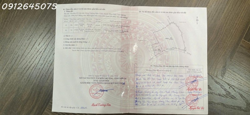 BÁN LÔ ĐẤT ĐƯỜNG Ô TÔ 8M NGAY TRUNG TÂM THỊ TRẤN NÔNG TRƯỜNG MỘC CHÂU, VIEW ĐỒI CHÈ