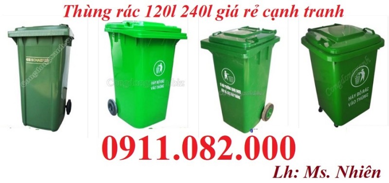 Thùng rác 120 lít 240 lít giảm 30% giá khuyến mãi- thùng rác y tế, thùng rác nắp kín- lh 0911082000