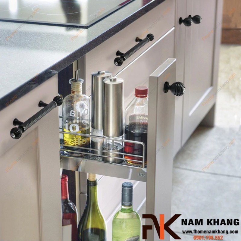 Tay nắm tủ phối đá pha lê cao cấp NK405 | Zalo 0901 196 552