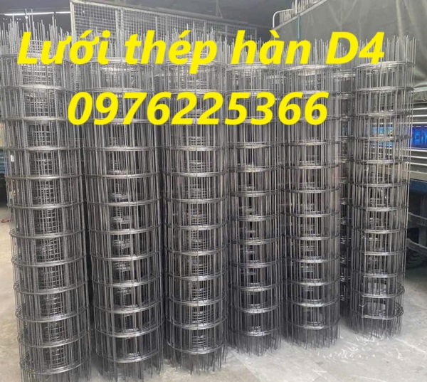 Lưới thép đổ sàn D4, Lưới thép hàn D4, Lưới thép hàn phi 4