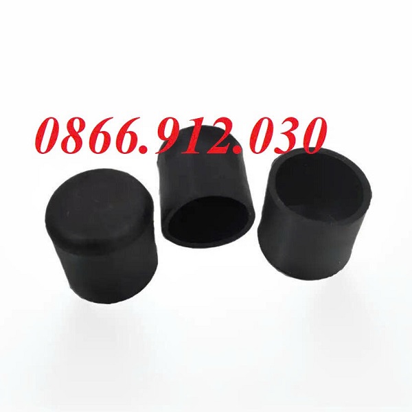 Bịt đầu sắt hộp phi 25mm, nắp bịt nhựa phi 25mm