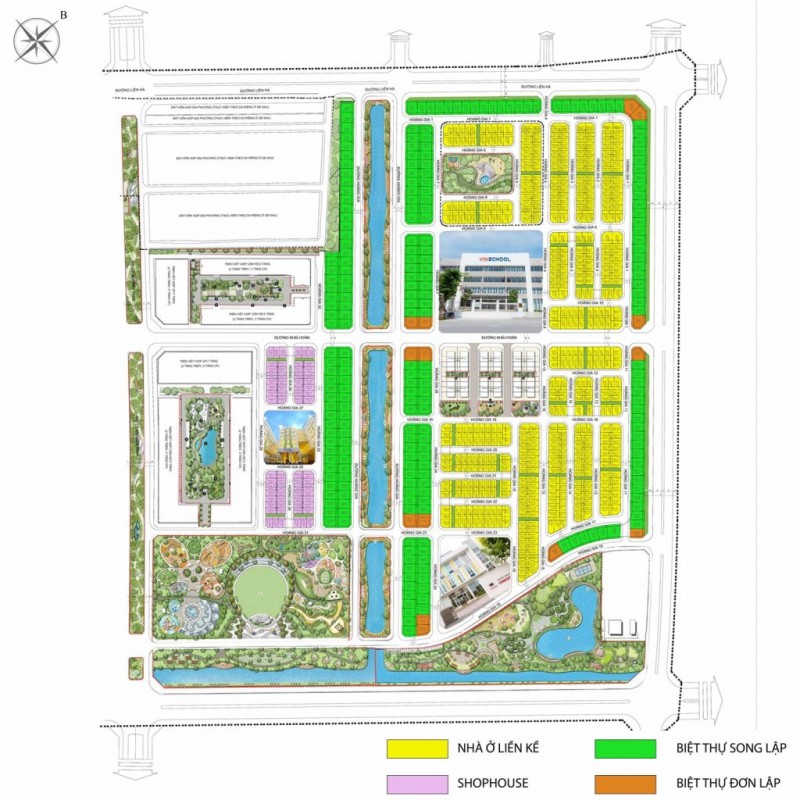 Bán căn góc 3 mặt Hừng Đông 112m giá 26 tỷ Vinhomes Đan Phượng View công viên