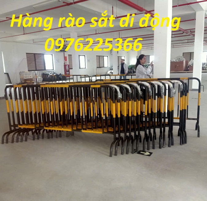 Hàng rào chắn barie di động khổ 1m x 2m 