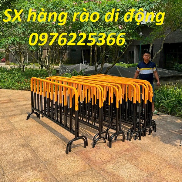 Rào chắn barie di động khổ 1.2m x 2m, Hàng rào di động khổ 1.2m x 2m 