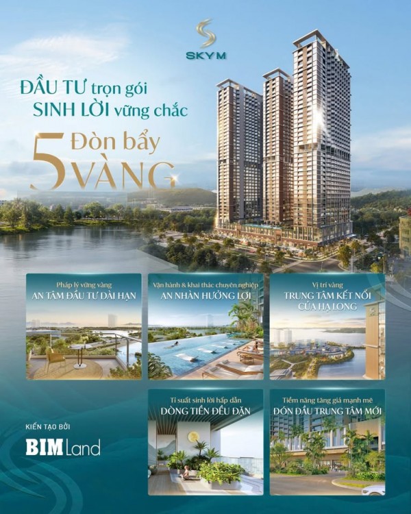 BÁN CĂN HỘ SKY M HẠ LONG - STUDIO - 31M2 - 1.5 TỶ - VỊ TRÍ VÀNG BÃI CHÁY