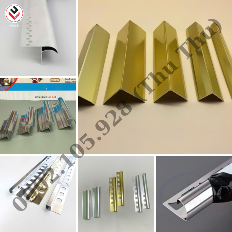 Nẹp góc inox VJob - Hoàn thiện chuẩn mỗi đường nét